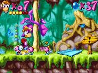 une photo d'Ã©cran de Rayman (Playstation) sur Sony Playstation